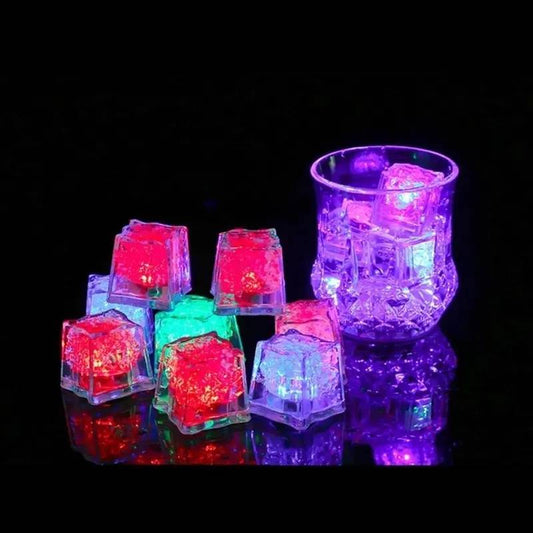 6Pcs Home Decor Luminous LED Ice Cubes